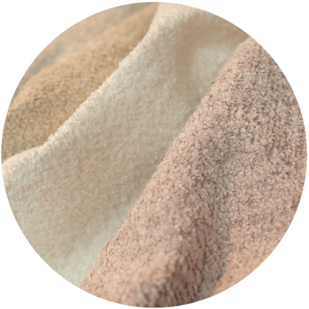 Boucle Stoff Nahaufnahme, Beigetöne