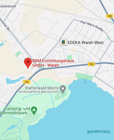 Kartenansicht BBM Standort Waren