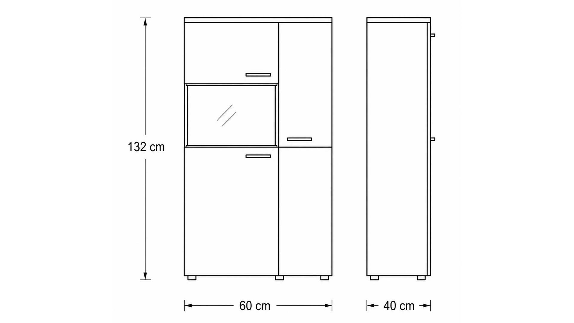 Interliving Wohnzimmer Serie 2110 - Vitrine