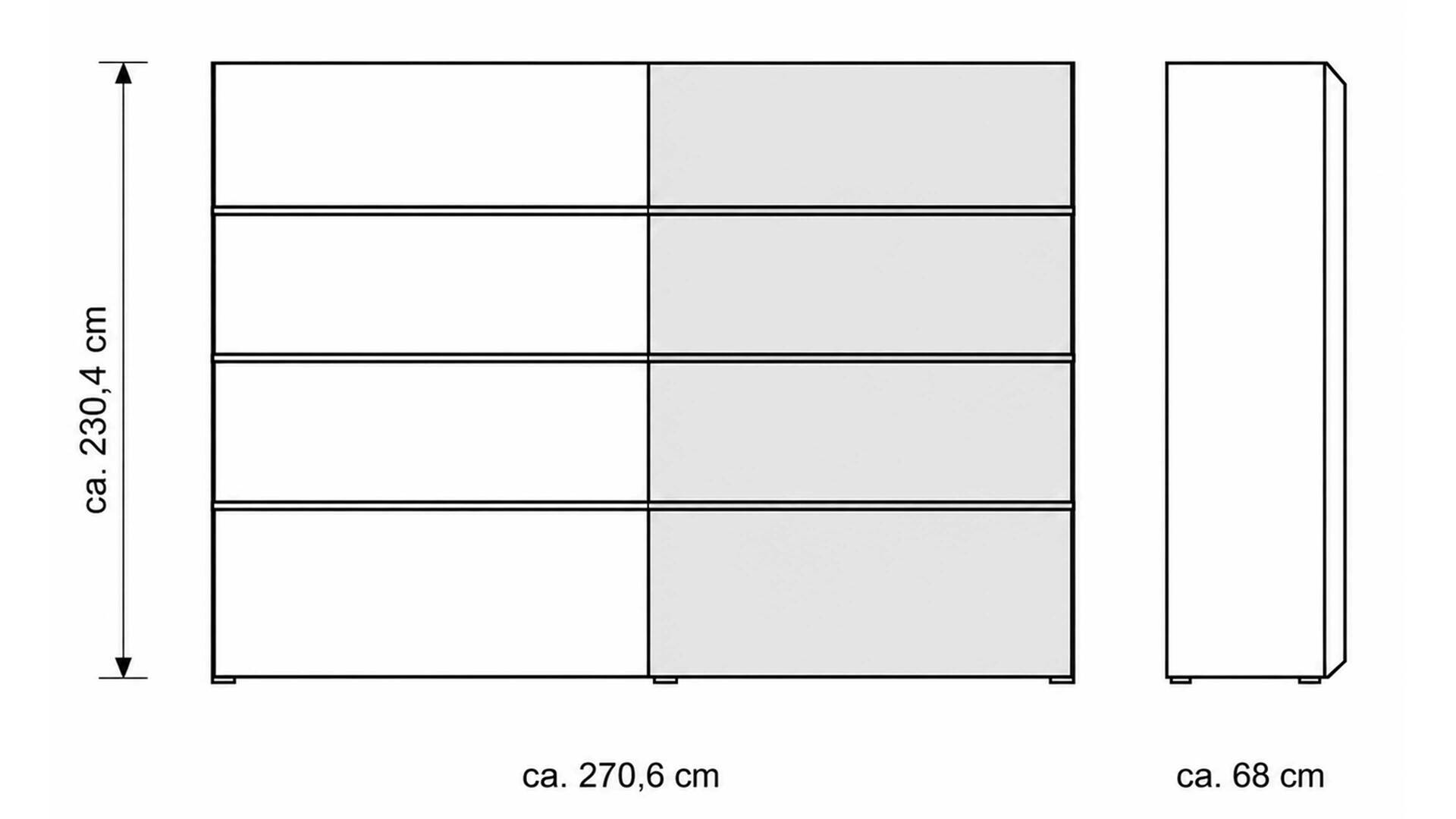 Interliving Schlafzimmer Serie 1024 – Schwebetürenschrank