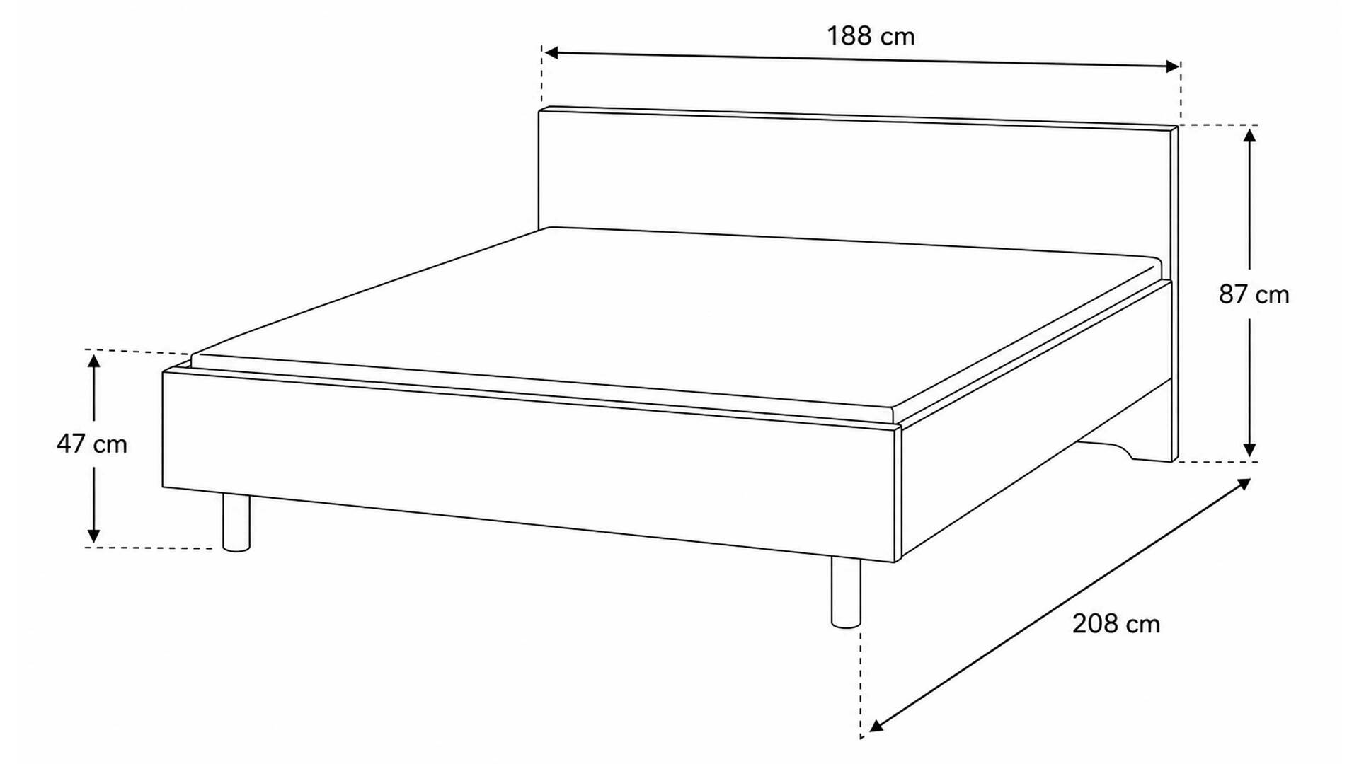 Interliving Schlafzimmer Serie 1015 – Bettgestell