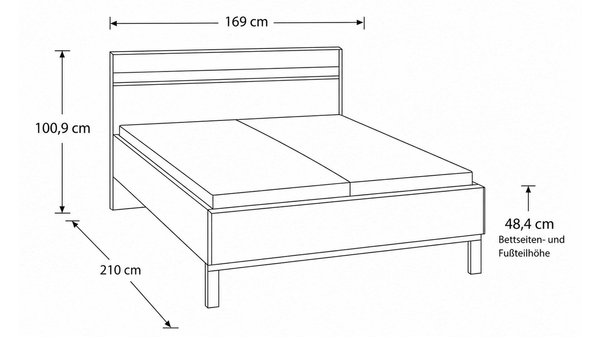 Interliving Schlafzimmer Serie 1024 – Bettgestell