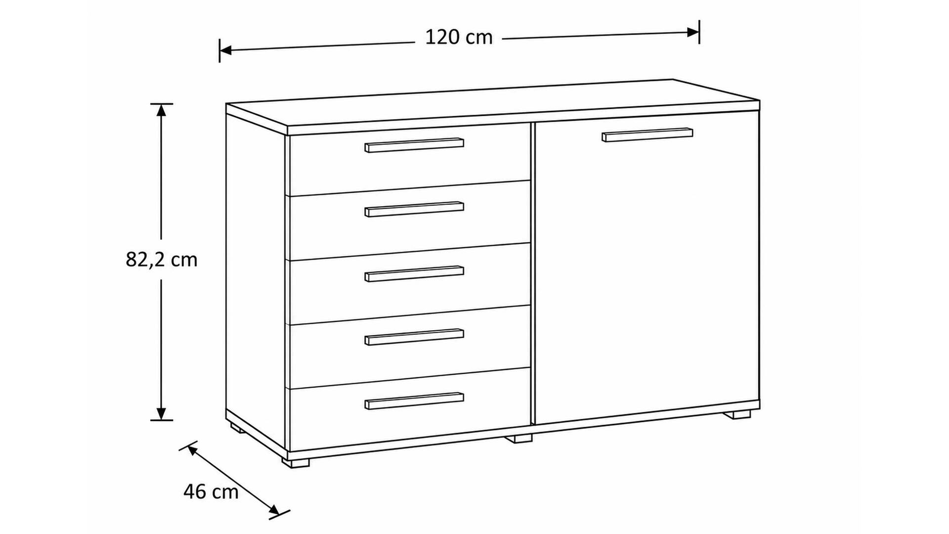 Interliving Schlafzimmer Serie 1024 – Kombikommode