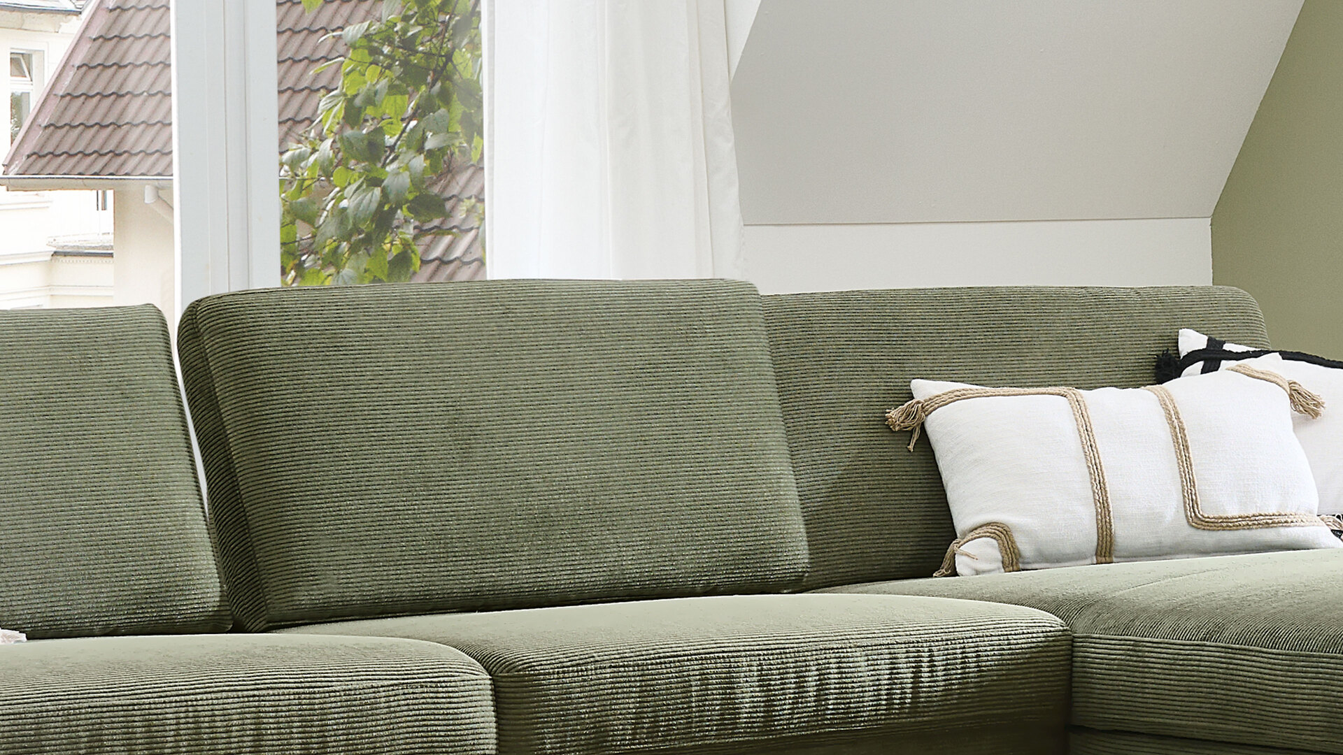 Ecksofa mit Federkern