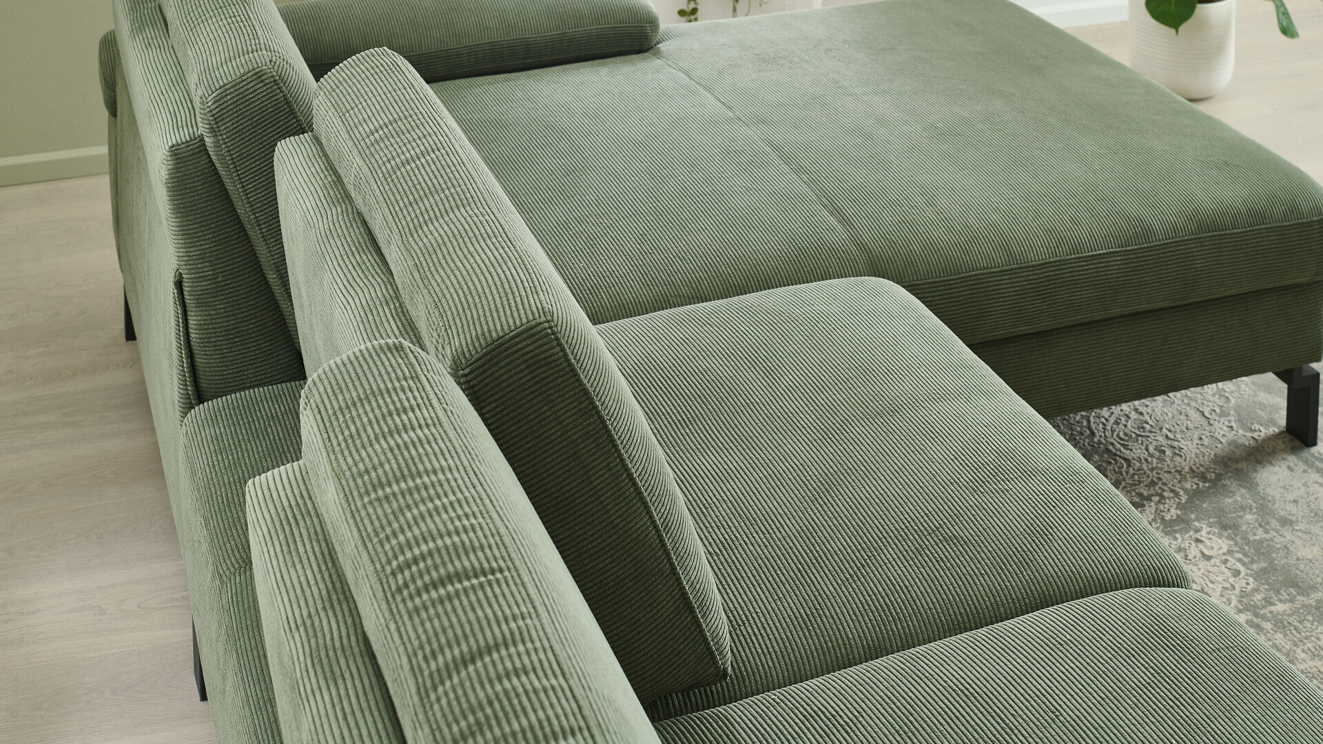 Ecksofa mit Federkern