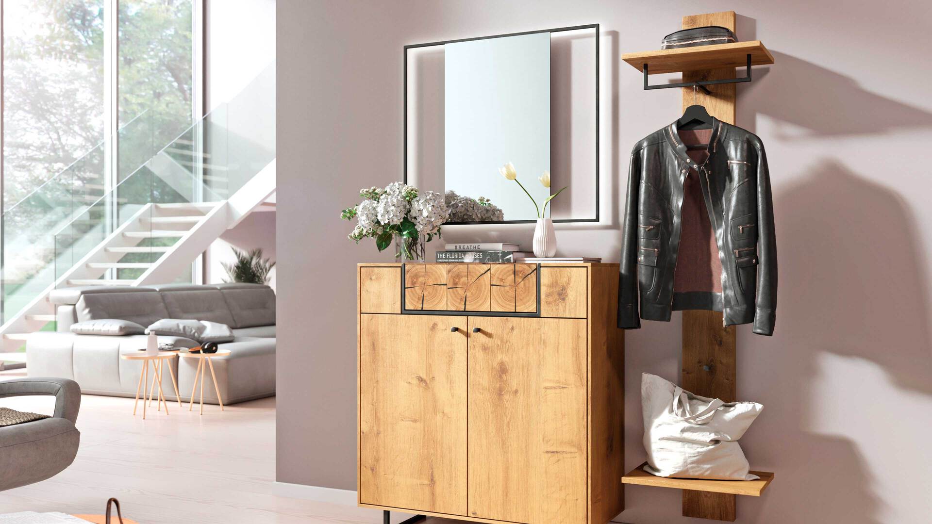 Interliving Garderoben Serie 6006 Wandgarderobe 621908 Interliving Garderoben Serie 6006 Wandgarderobe 621908