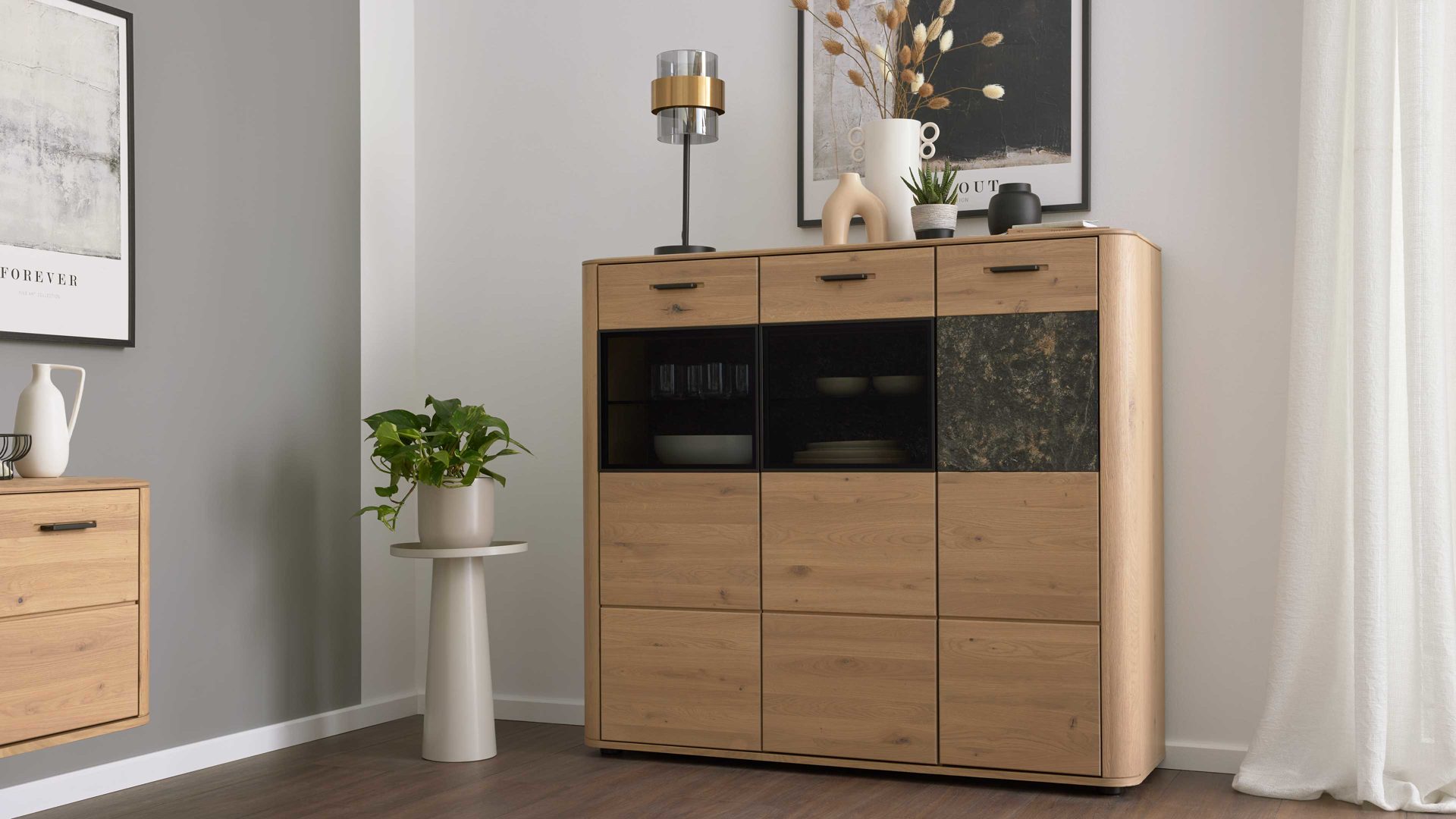 Interliving Wohnzimmer Serie 2029 - Highboard Interliving Wohnzimmer Serie 2029 - Highboard