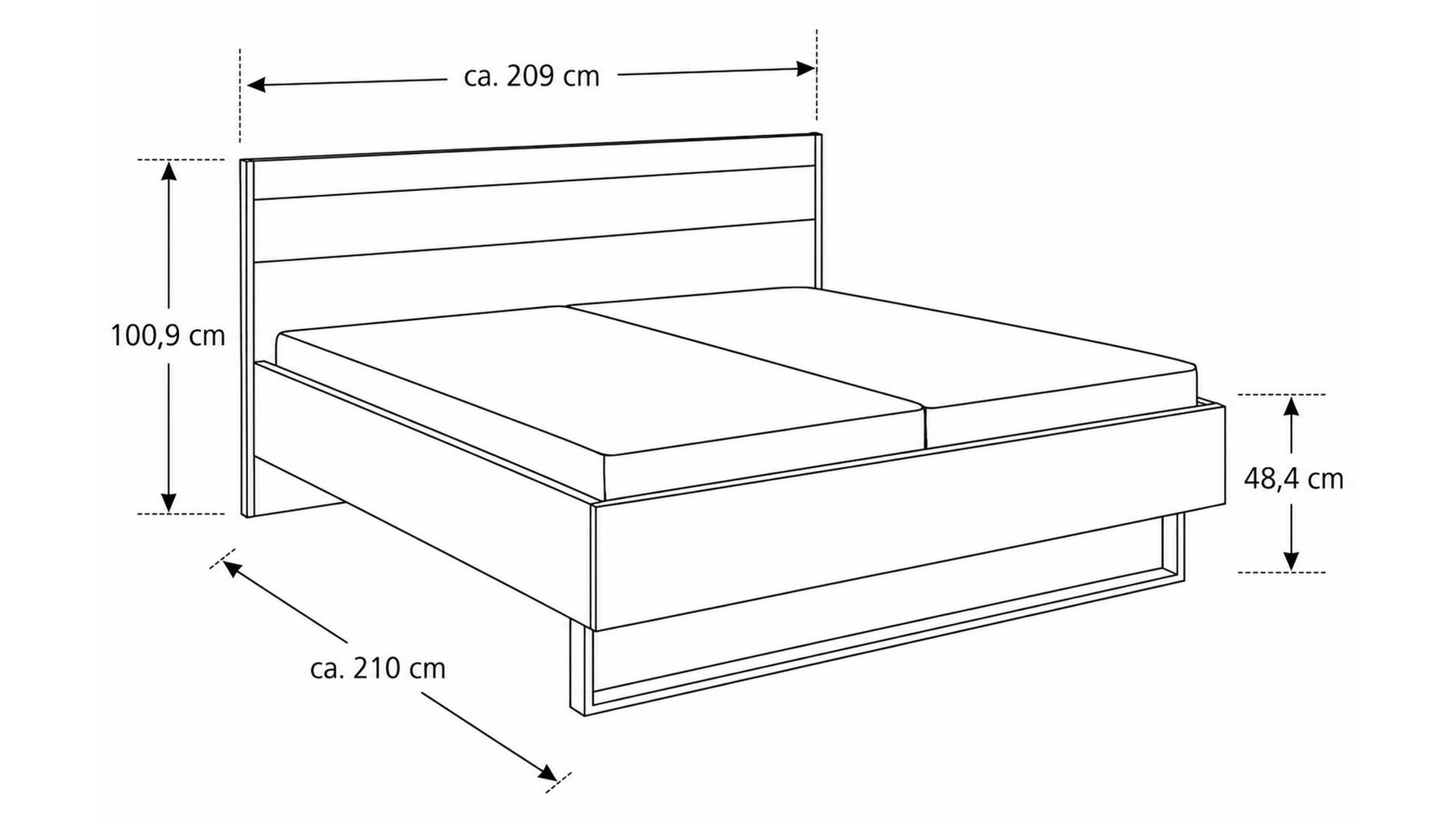 Interliving Schlafzimmer Serie 1024 – Bettgestell