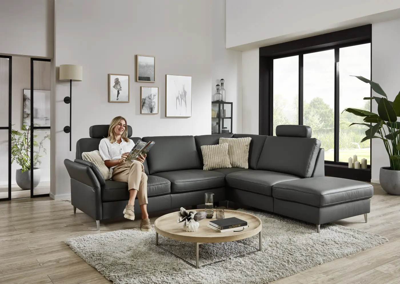 Ledergarnitur - individuell planbare Wohnlandschaf