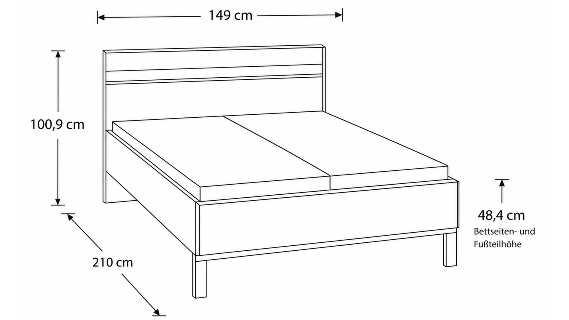 Interliving Schlafzimmer Serie 1024 – Bettgestell