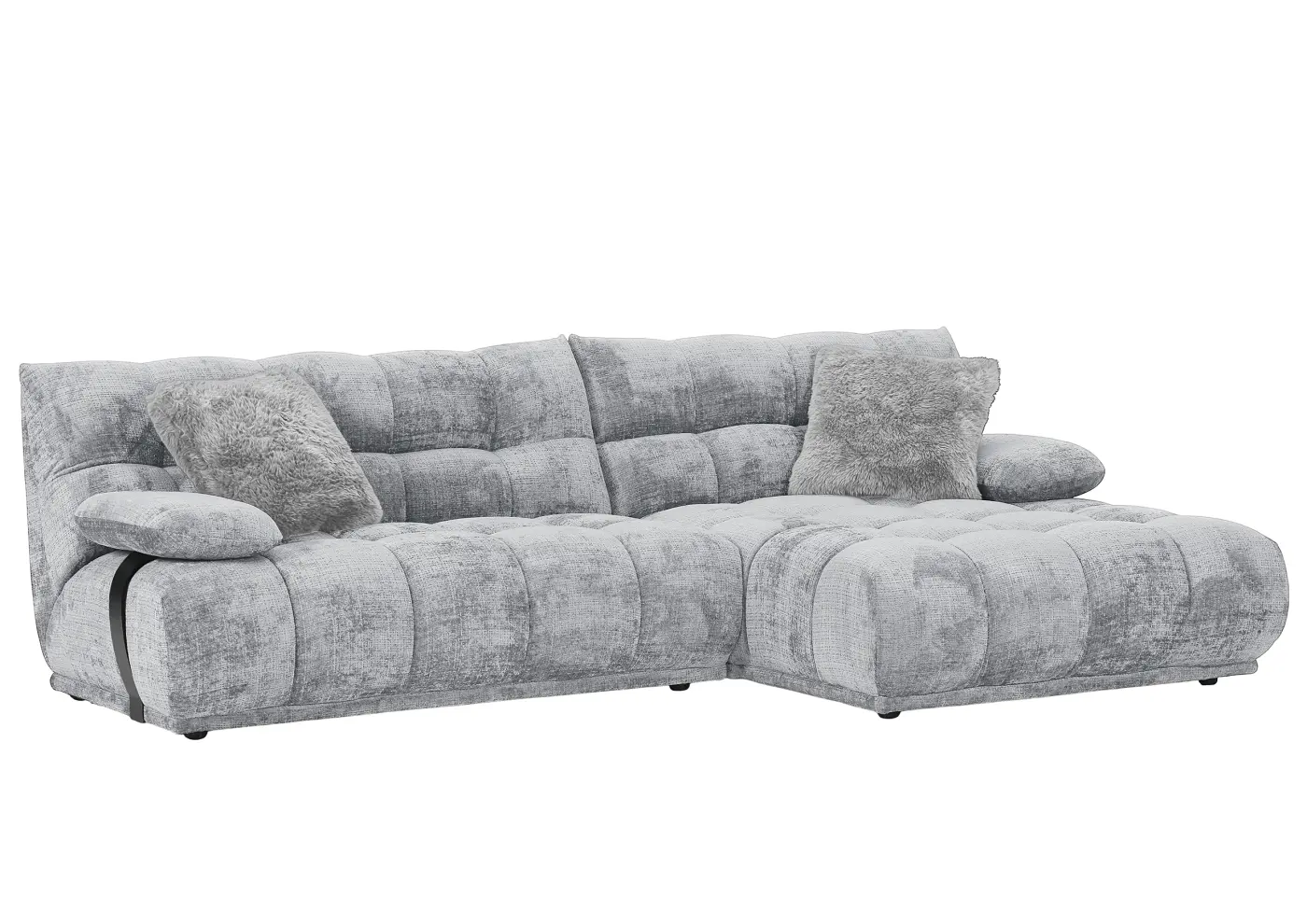 Garnitur – Modernes Design in Grau meliert