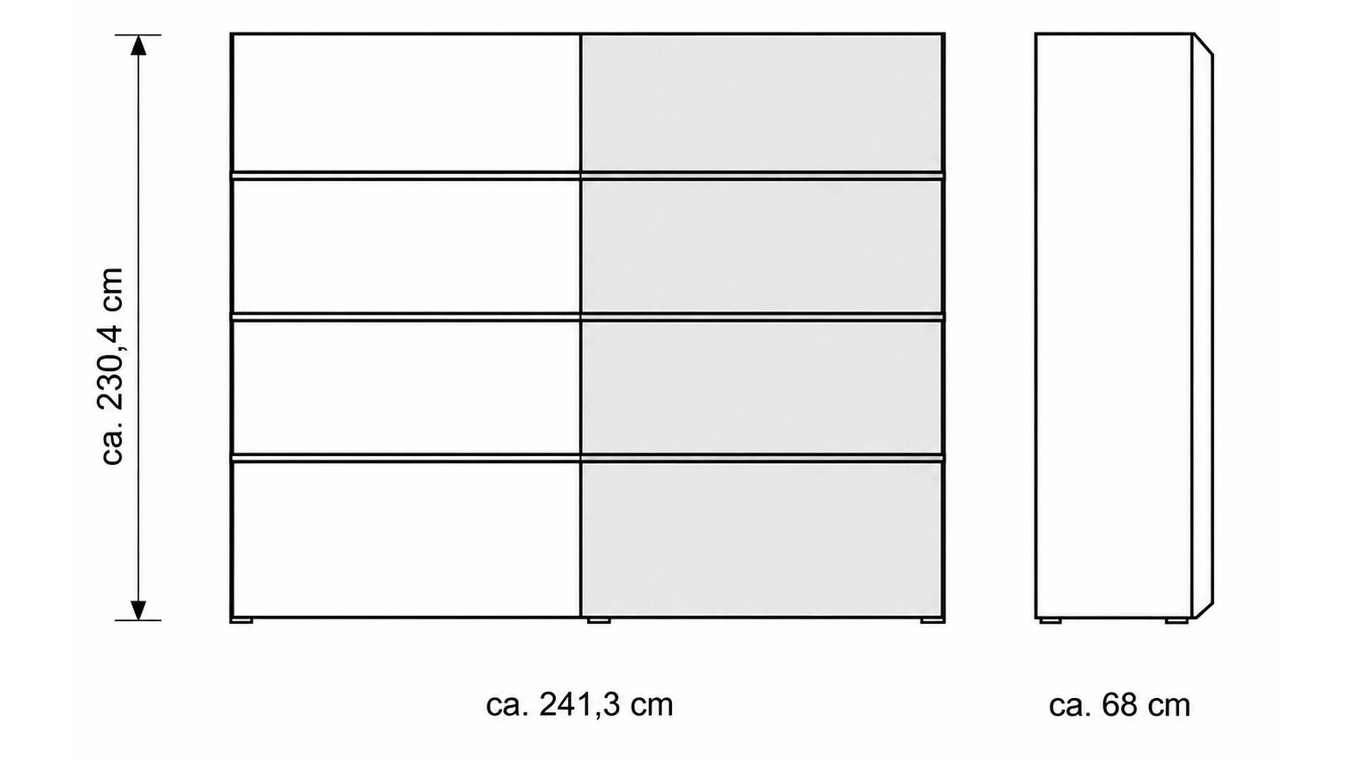 Interliving Schlafzimmer Serie 1024 – Schwebetürenschrank