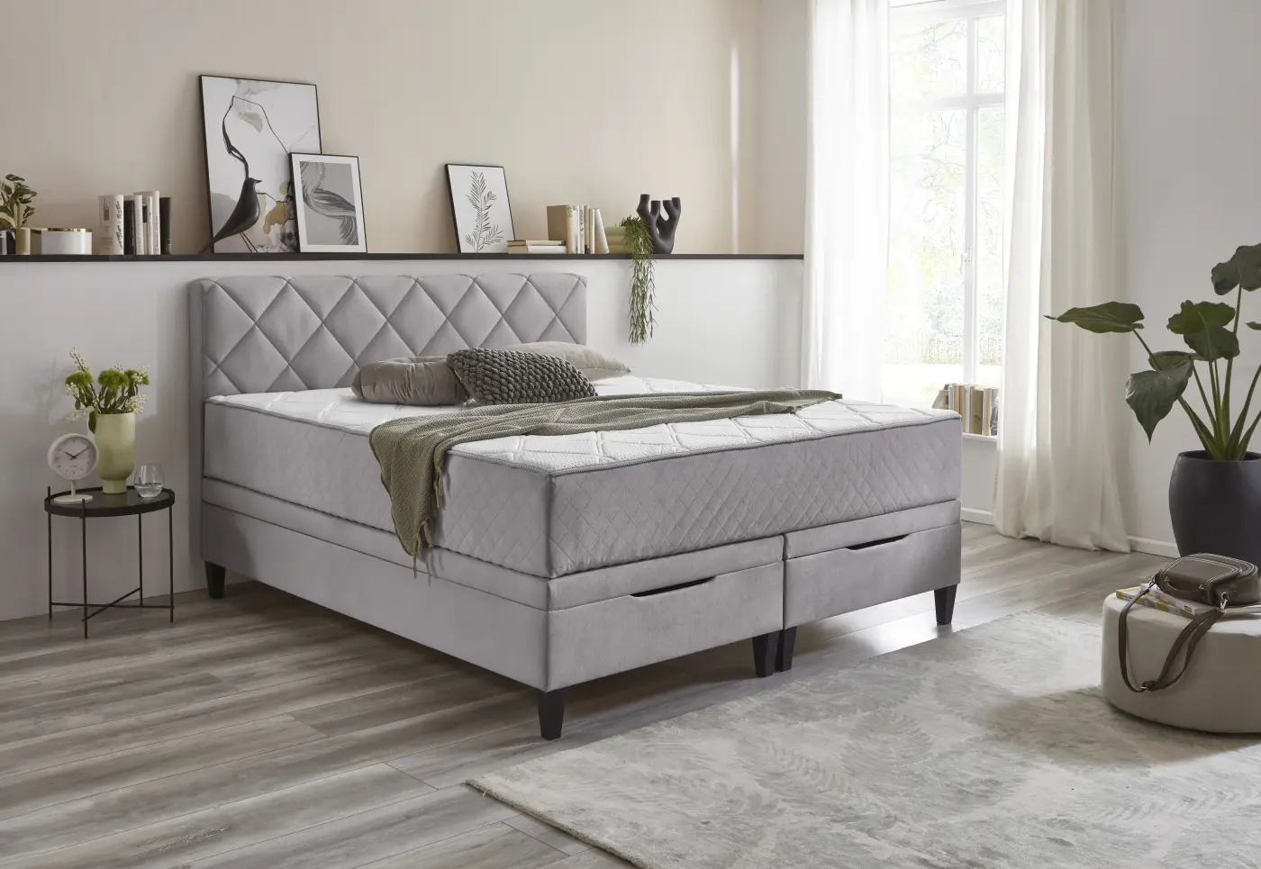 Komfortables Boxspringbett