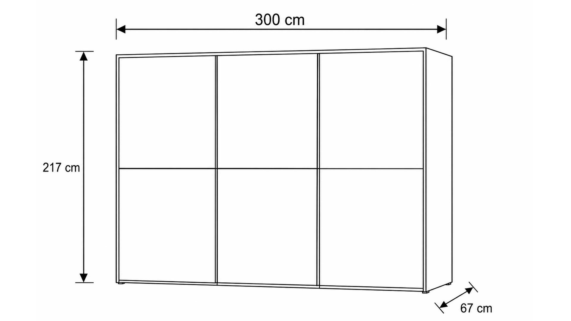 Interliving Kleiderschrank Serie 1205 – Schwebetürenschrank