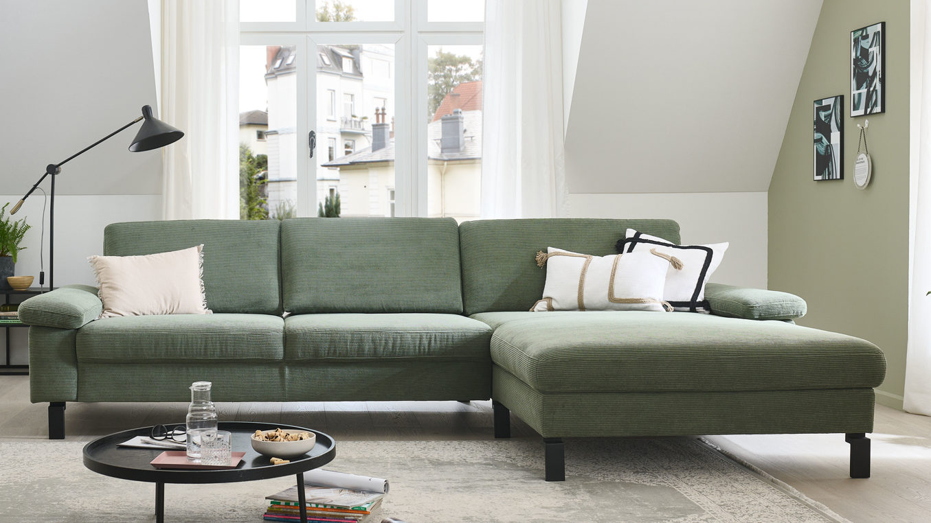 Ecksofa mit Federkern