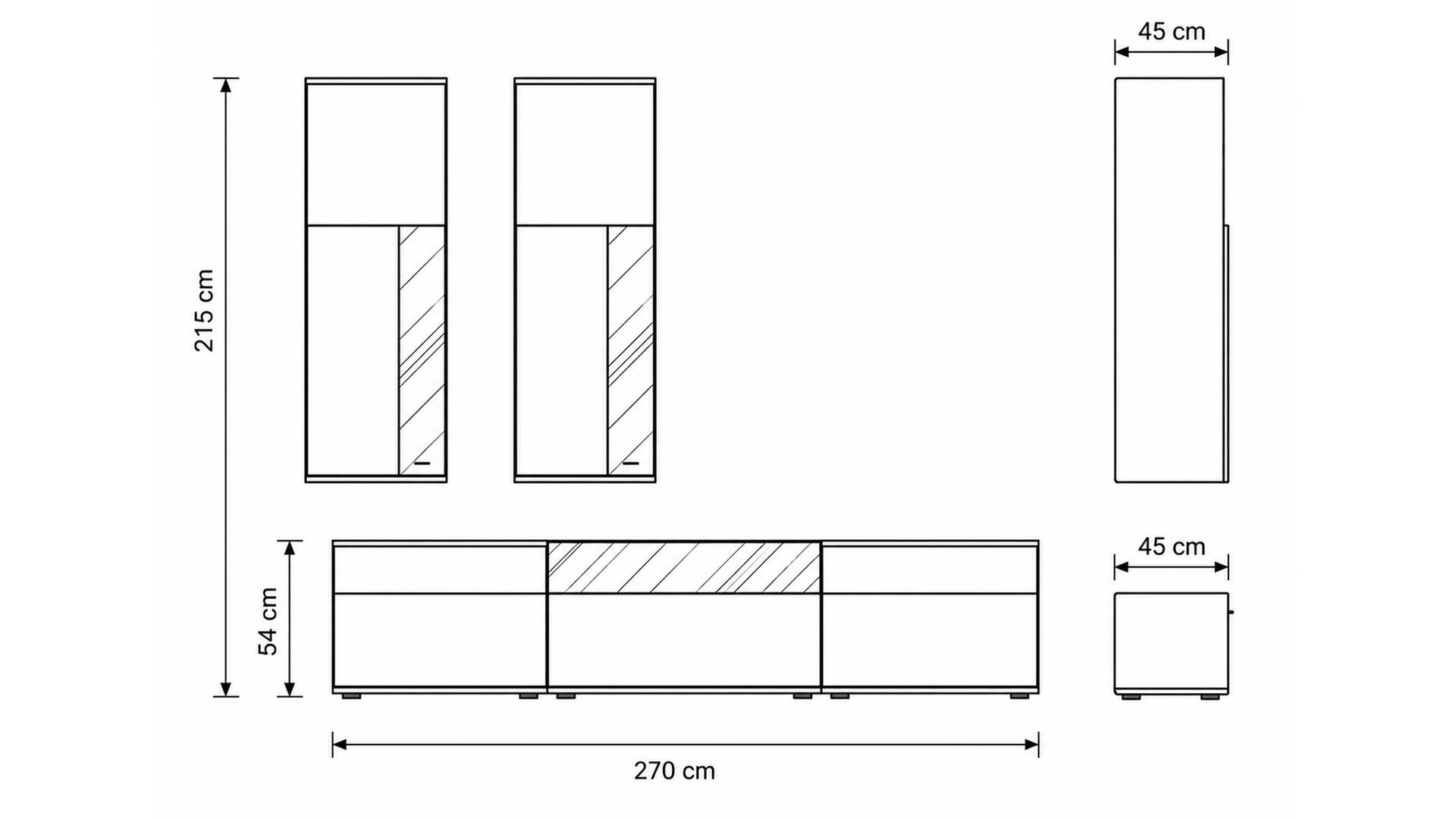 Interliving Wohnzimmer Serie 2031 - Wohnlösung