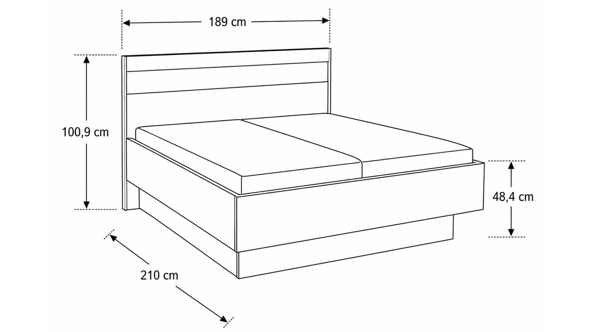 Interliving Schlafzimmer Serie 1024 – Bettgestell