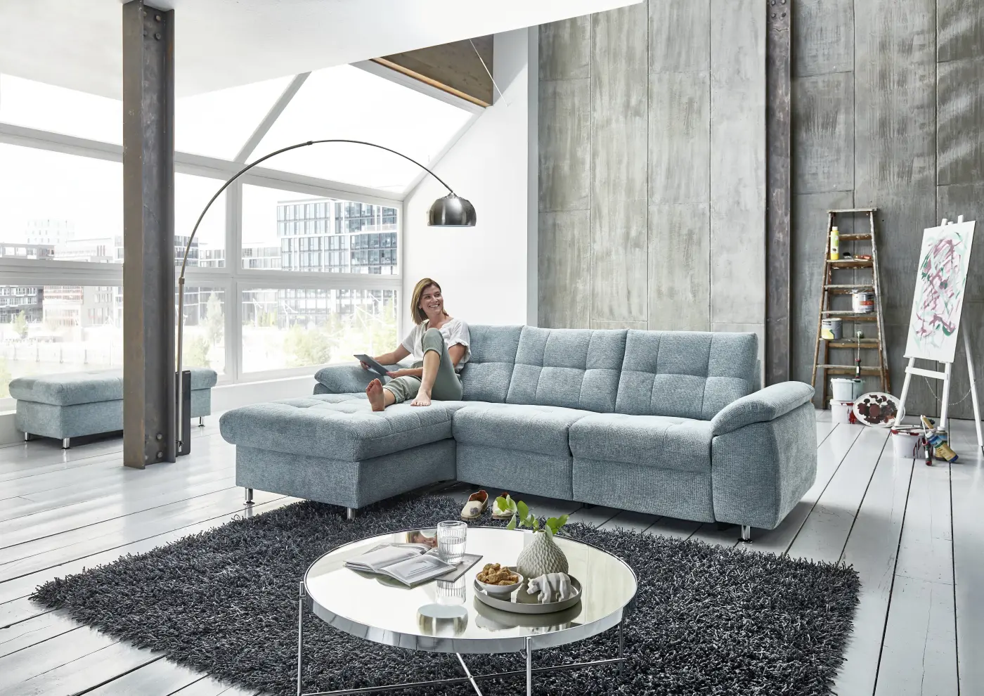 Polstergarnitur mit großer Stoffauswahl