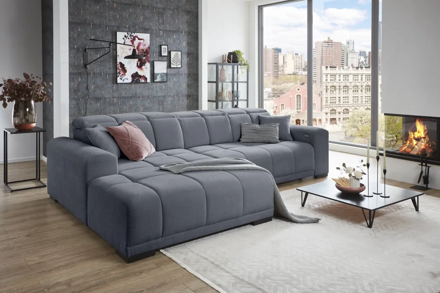 Garnitur mit Funktion - Kopfteilverstellung