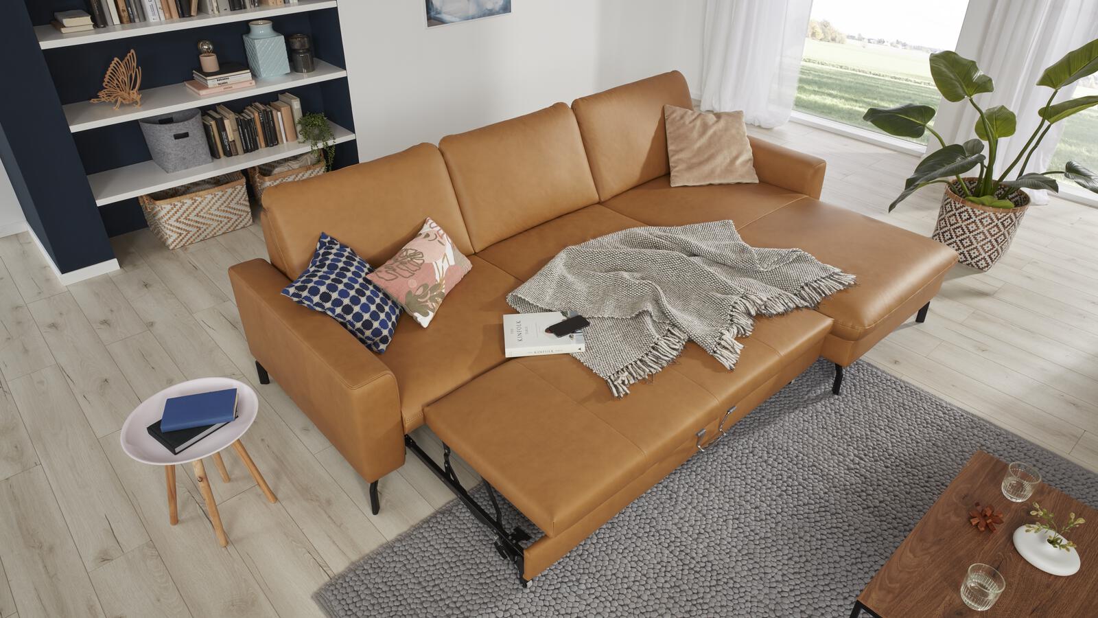 Ledergarnitur auf Wunsch mit Funktion