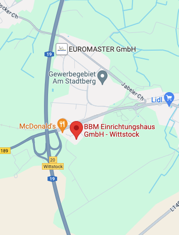 Kartenansicht BBM Standort Wittstock