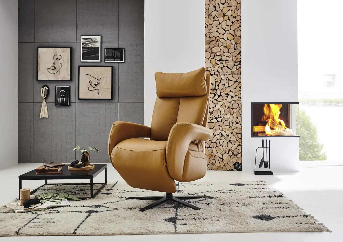 Eleganter Relax - Ledersessel