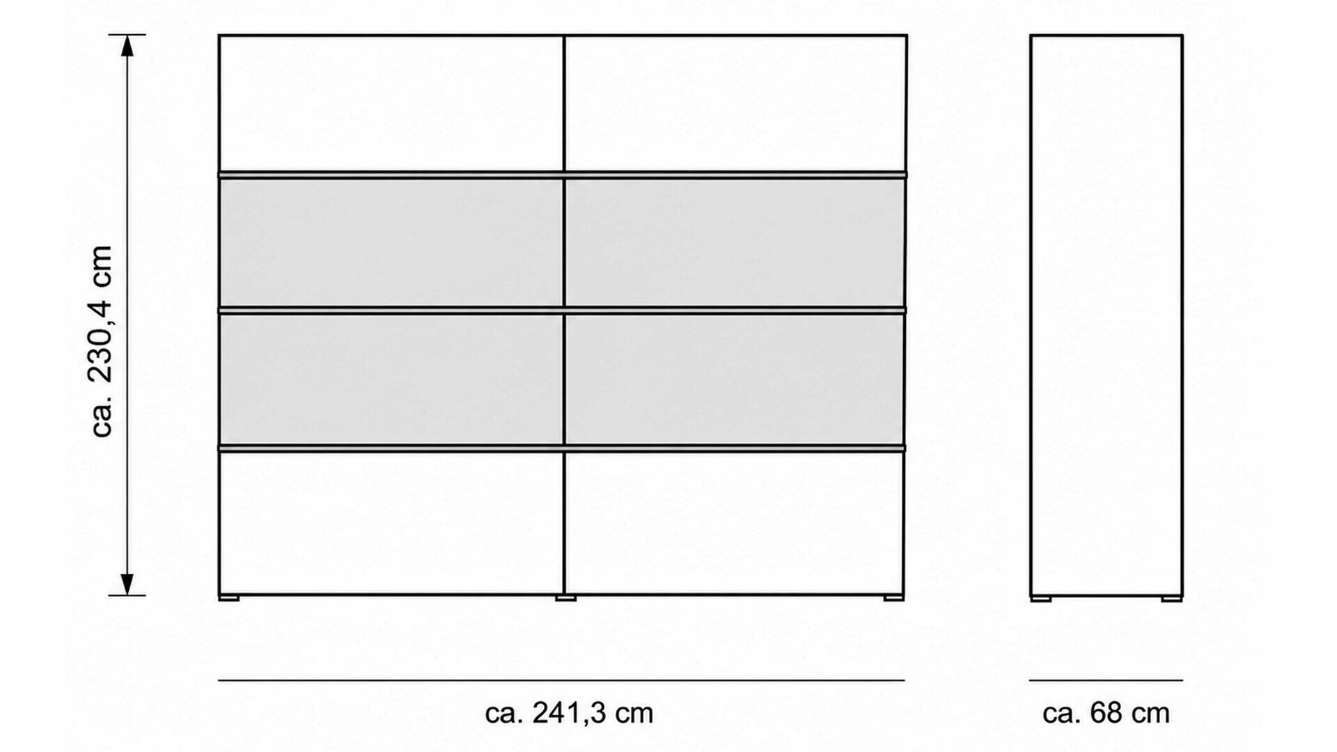 Interliving Schlafzimmer Serie 1024 – Schwebetürenschrank