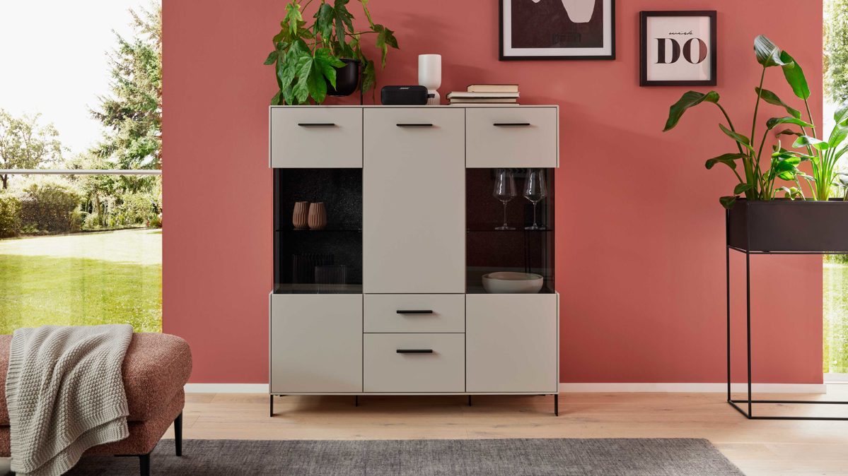Interliving Wohnzimmer Serie 2030 PLUS - Highboard Interliving Wohnzimmer Serie 2030 PLUS - Highboard
