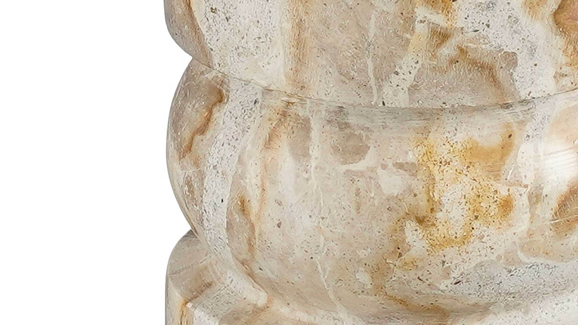 Kerzenständer Finnos beige marmorierter Marmor