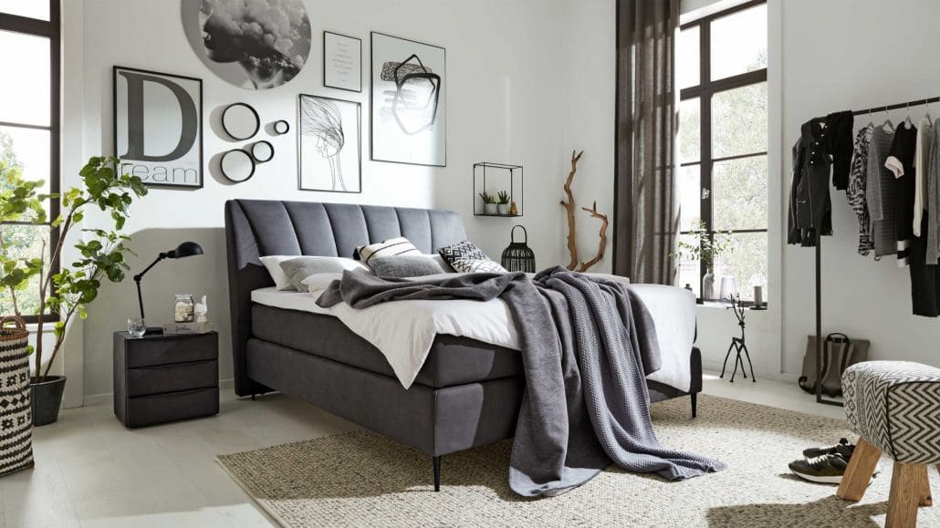 Boxspringbett schwarz