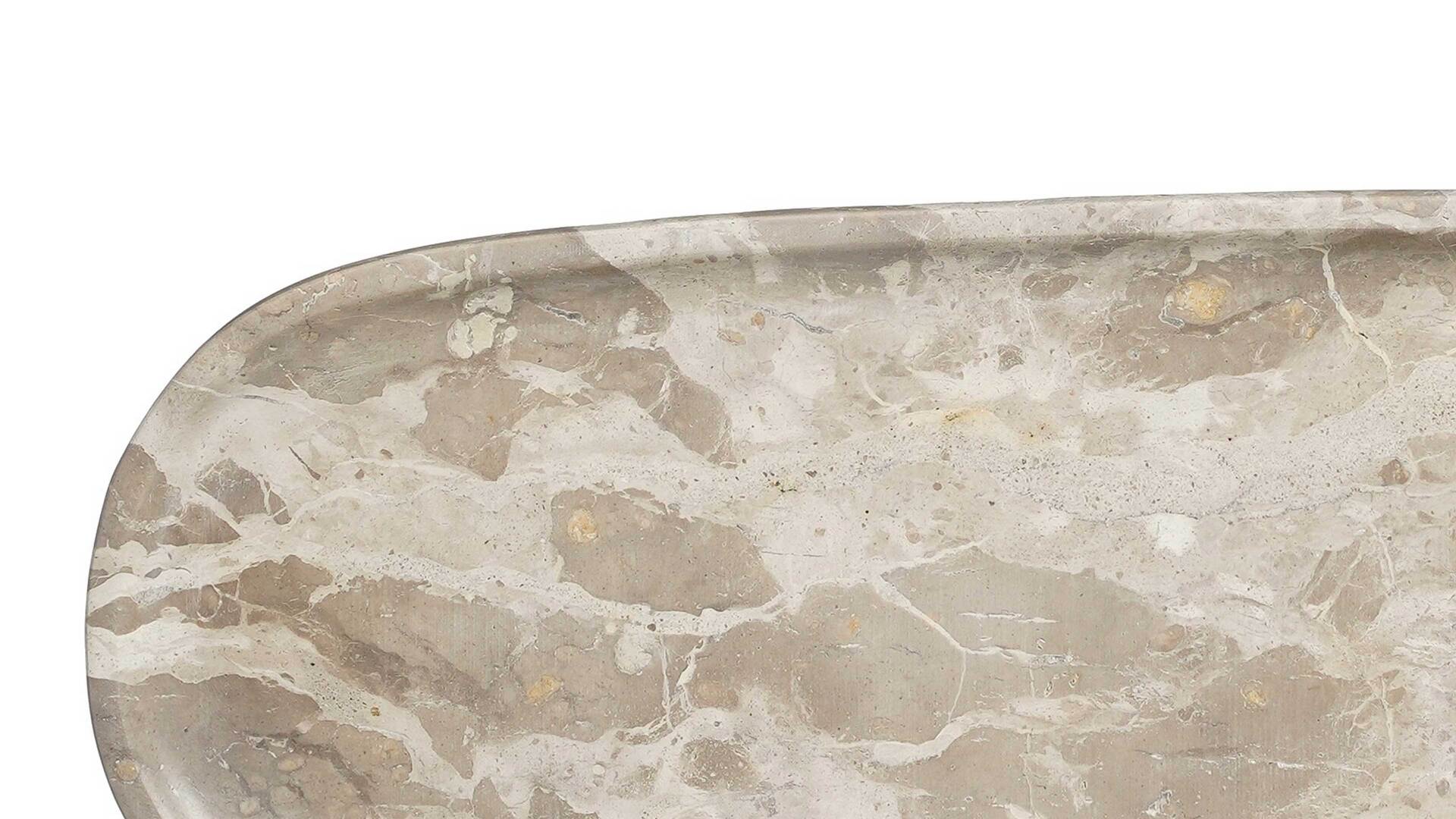 Tablett Finnos beige marmorierter Marmor