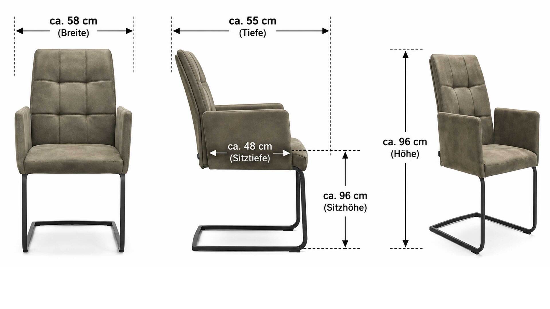 Interliving Esszimmer Serie 5104 – Armlehn-Schwingstuhl