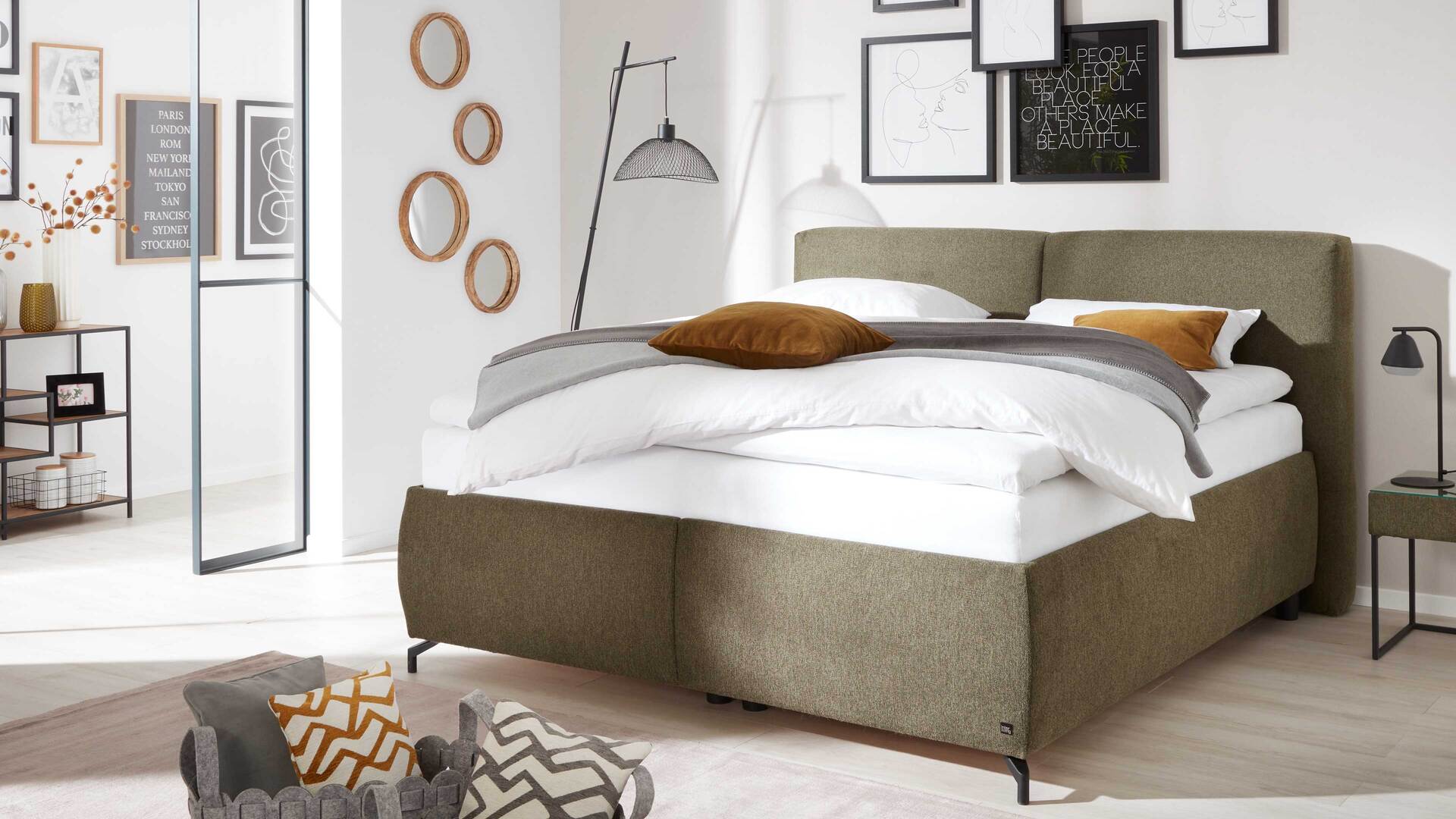 Interliving Bettsystem Serie 1414 - Polsterbett Variante 4