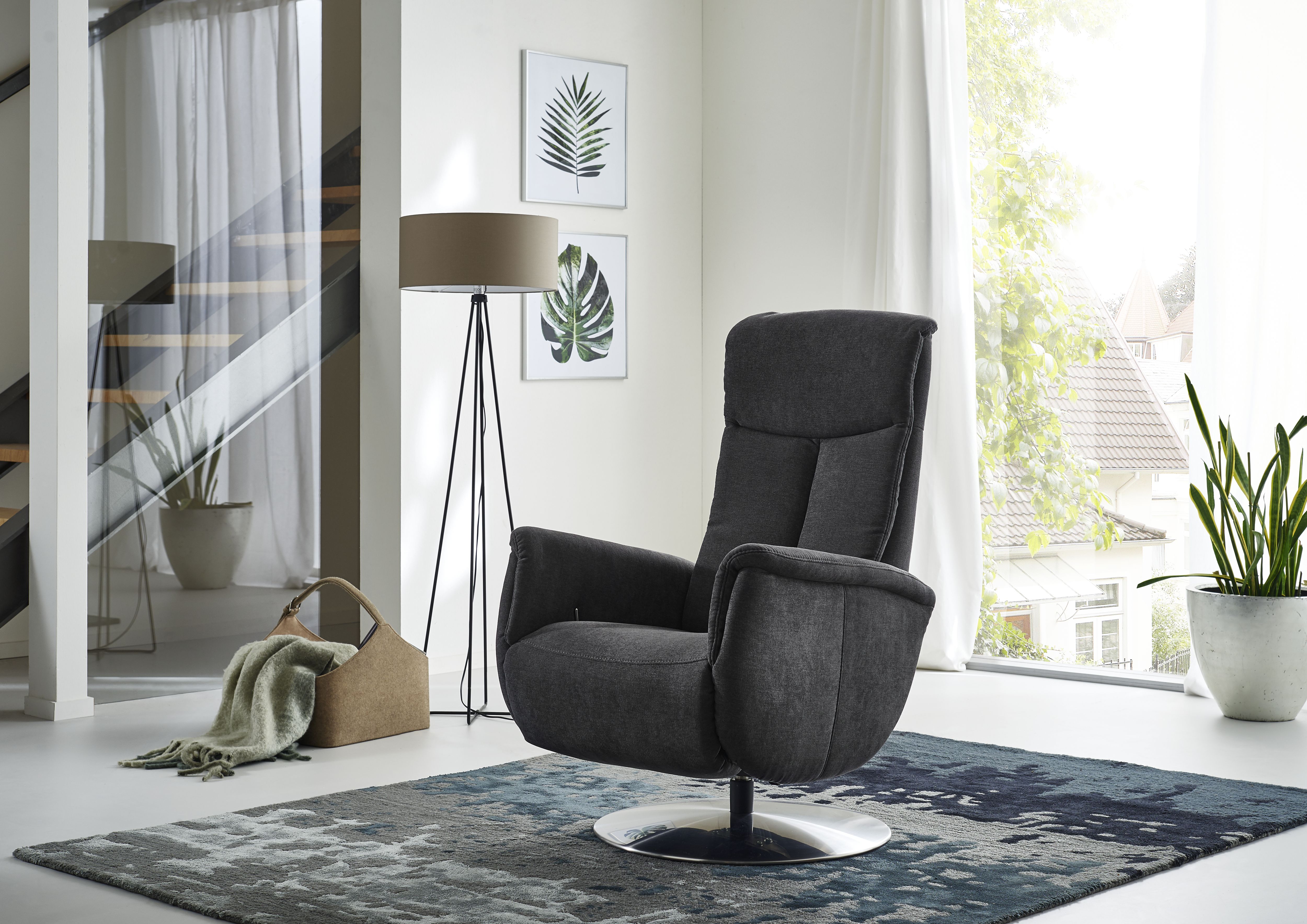 Ergonomischer Relaxsessel in Miro Grau