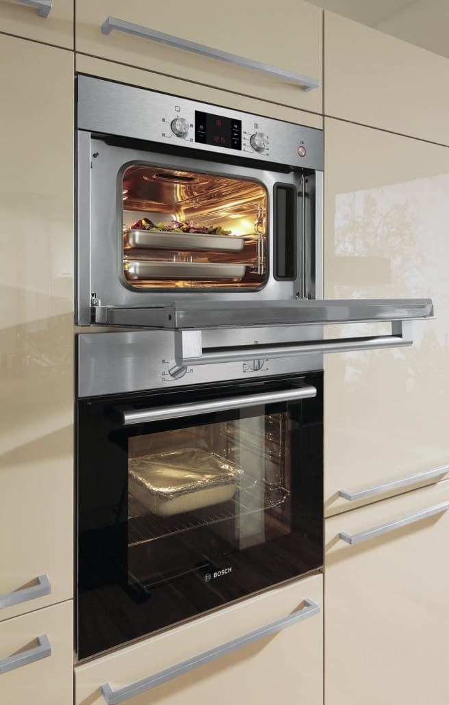 Backofentür in Silber