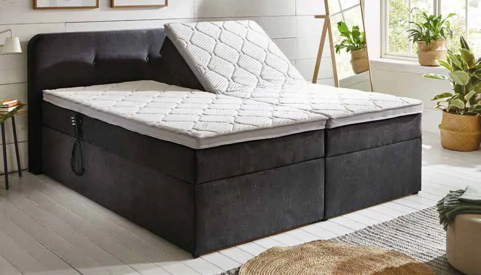 Boxspringbett mit Stauraum