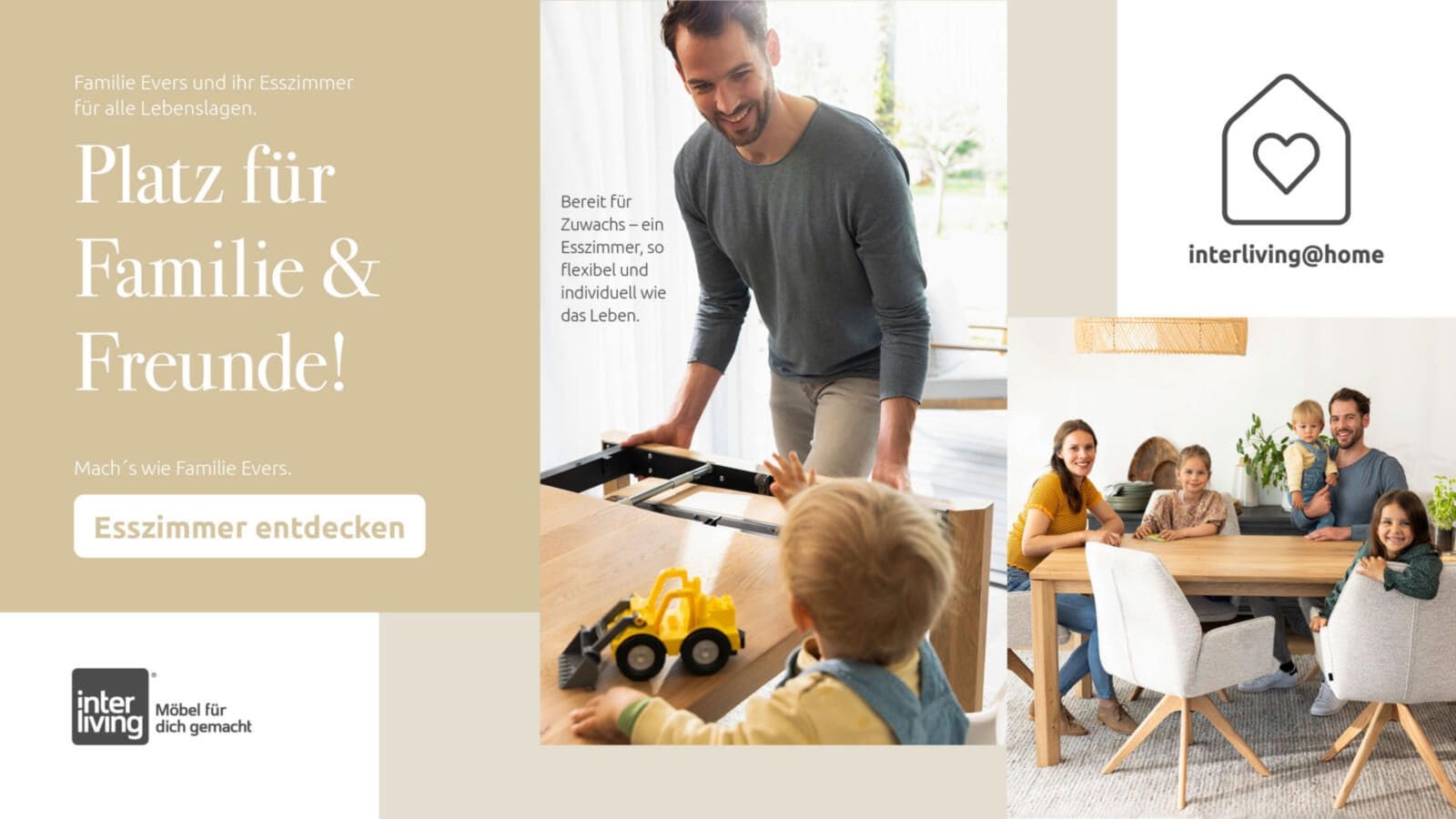 Esszimmer at home Serie von Interliving