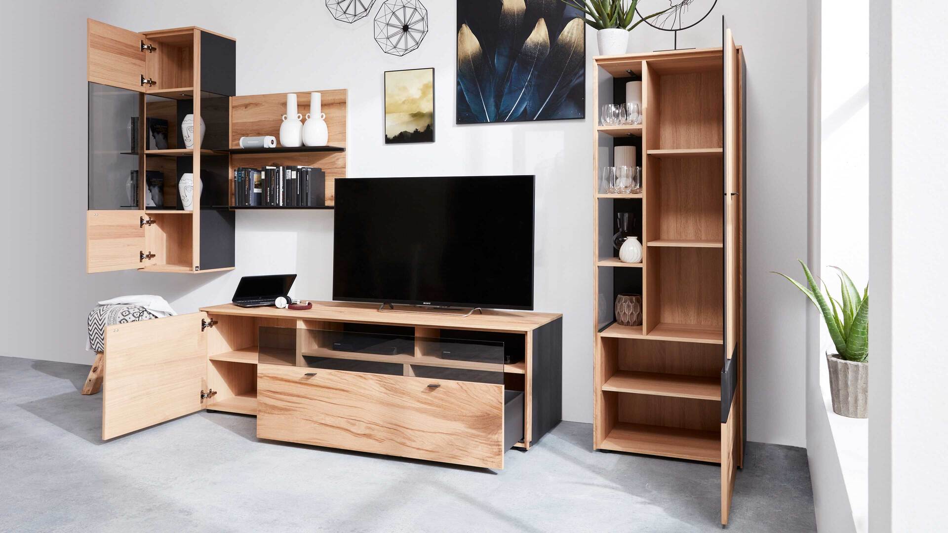 Interliving Esszimmer Serie 5604 - Wohnwand VI10-0308R