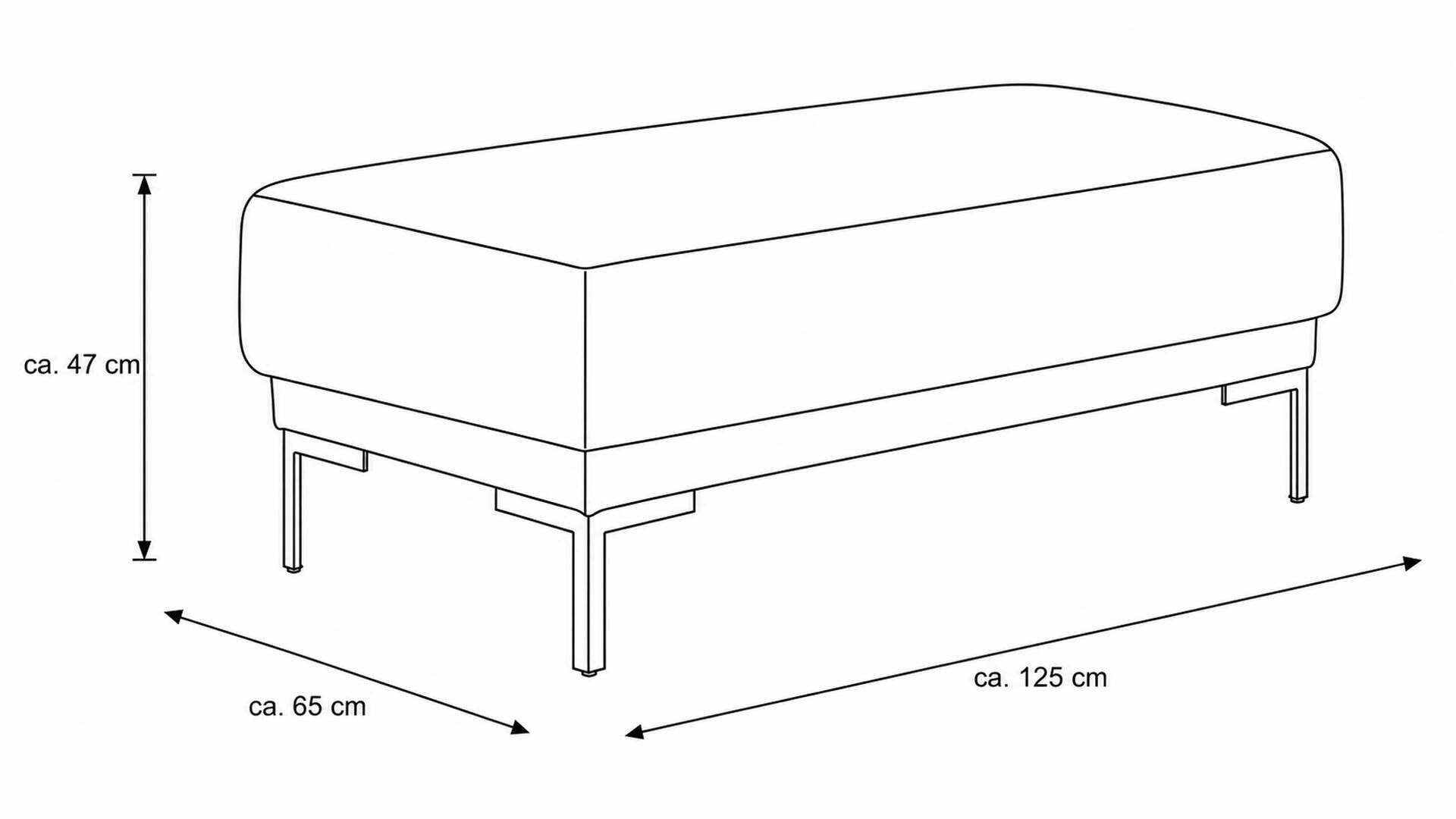 Interliving Sofa Serie 4255 – XXL-Polsterhocker