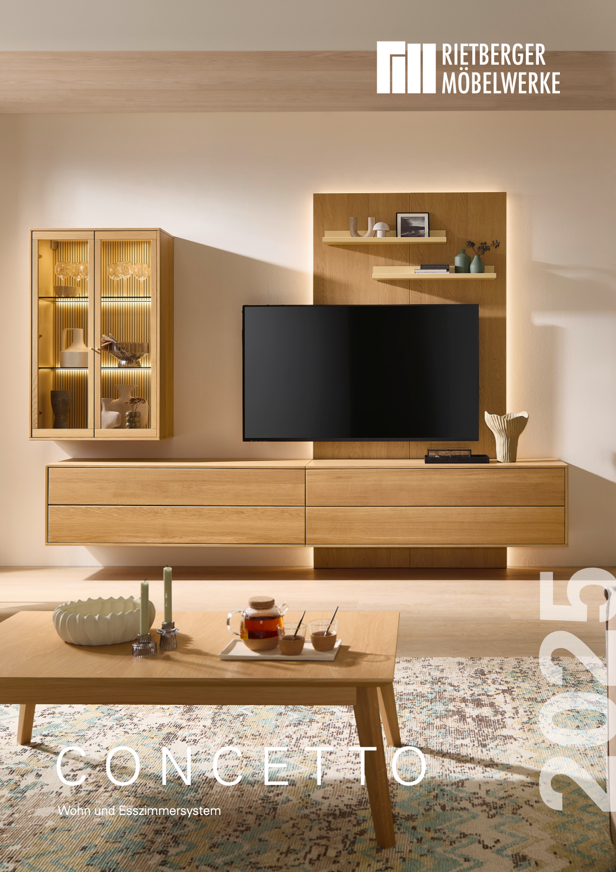 Lowboard modern in Holzoptik