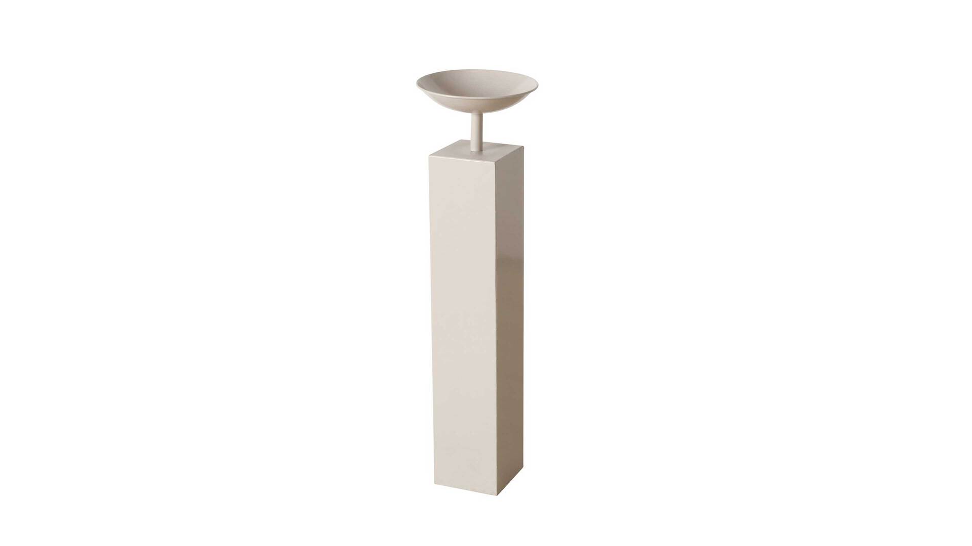 Schale, Deko, mit Stand, Beige, Rund_27