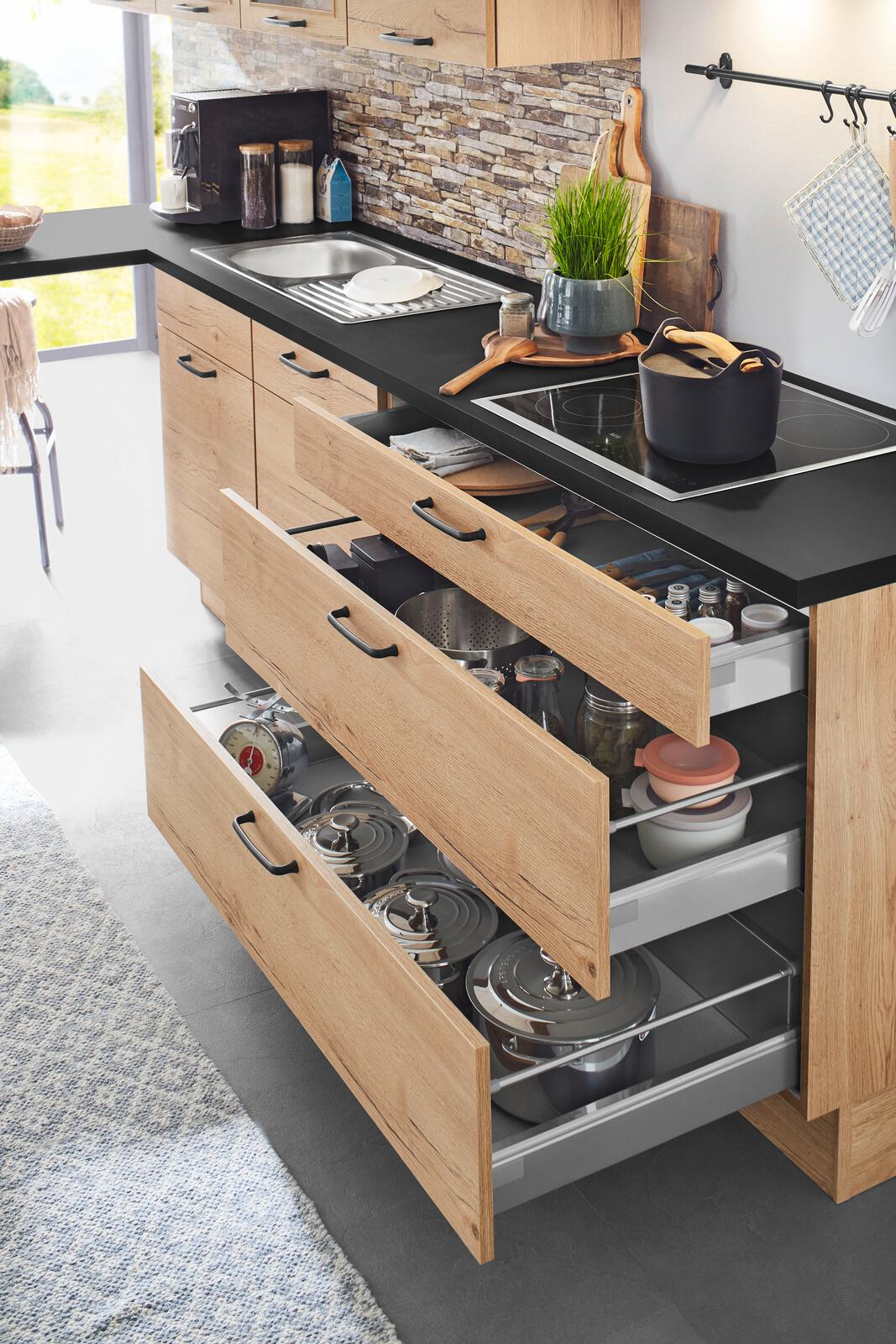 nobilia® Einbauküche Structura mit Einbaugeräten