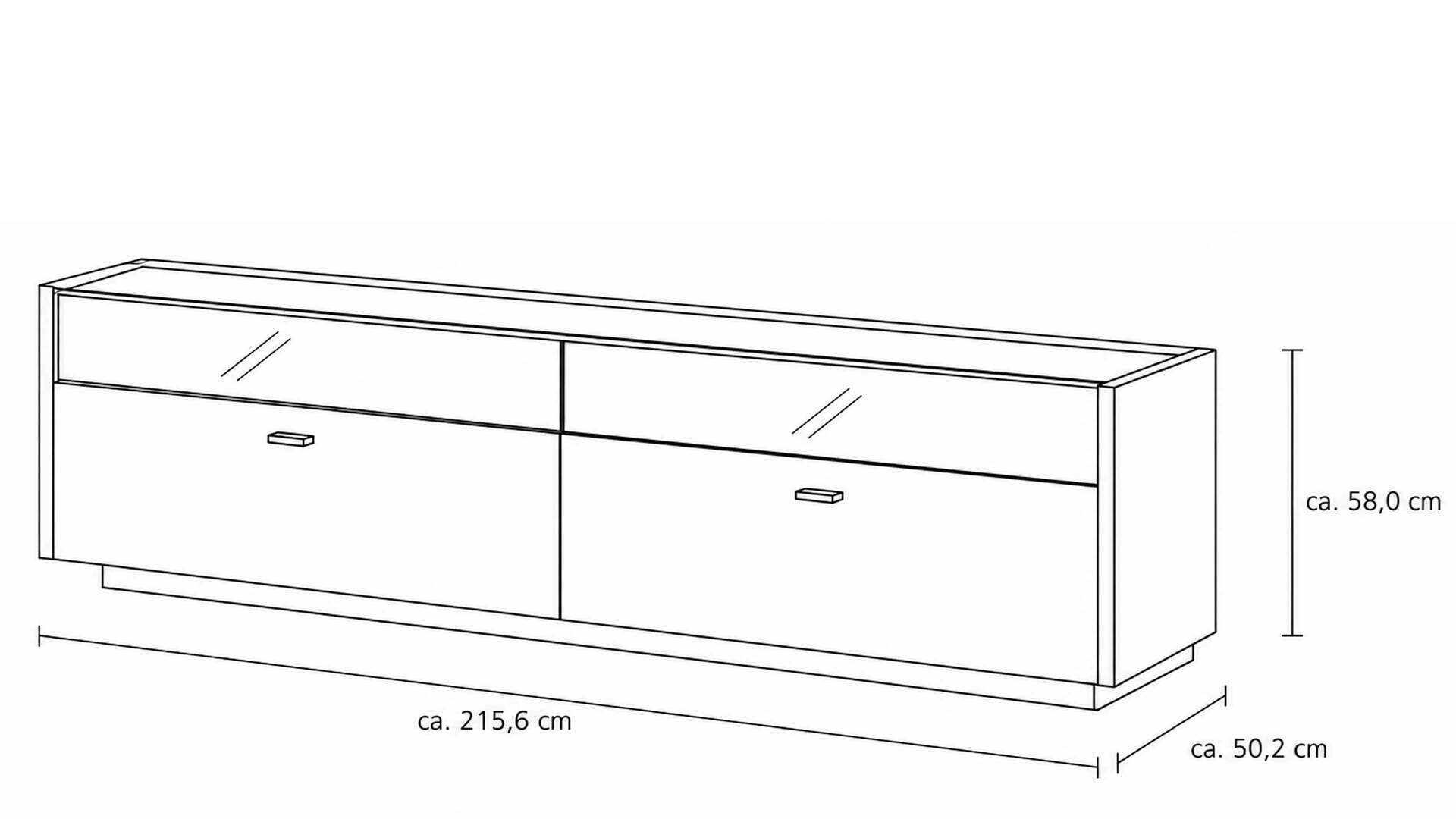 Interliving Wohnzimmer Serie 2027 - Lowboard