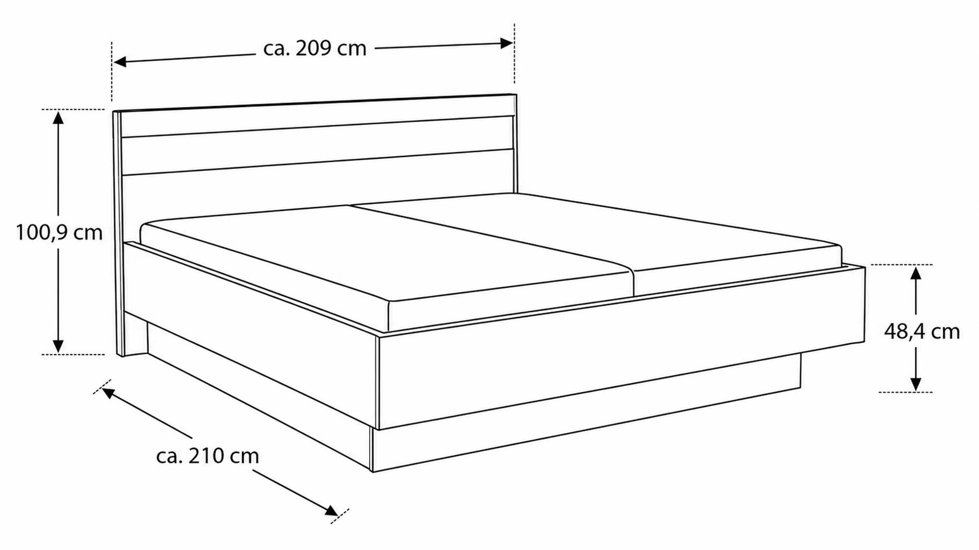 Interliving Schlafzimmer Serie 1024 – Bettgestell