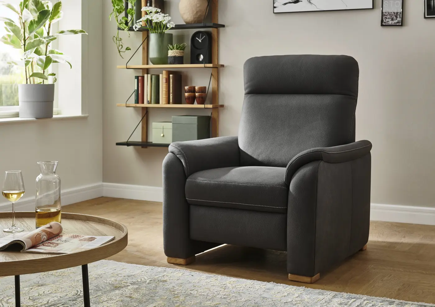 Sessel in Mammut Anthrazit – Komfort mit Funktion