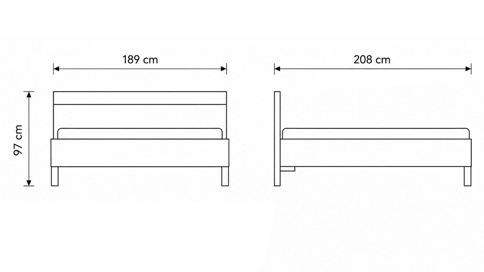 Interliving Schlafzimmer Serie 1027 – Bettgestell