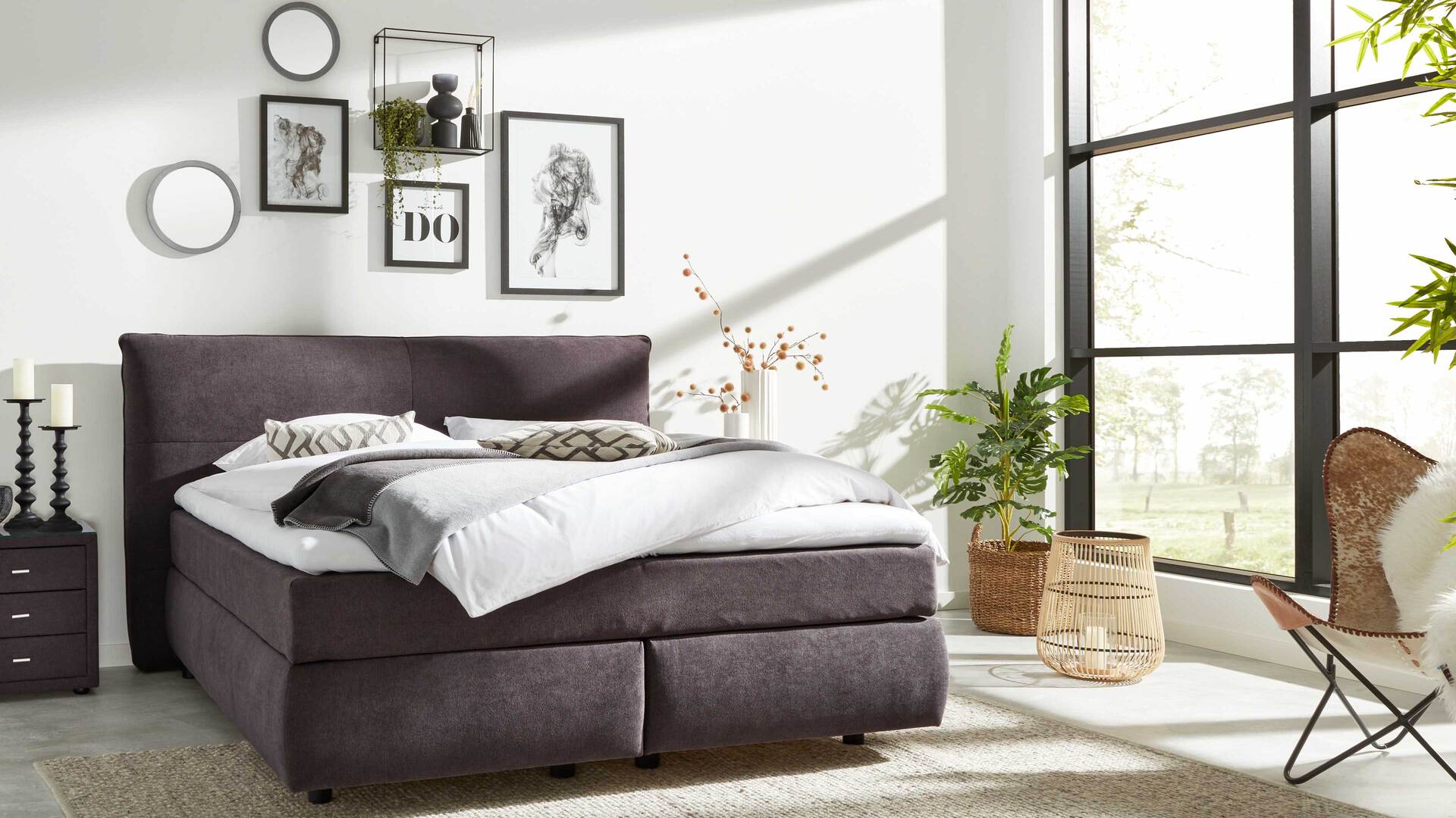 Interliving Bettsystem Serie 1414 - Boxspringbett Variante 1